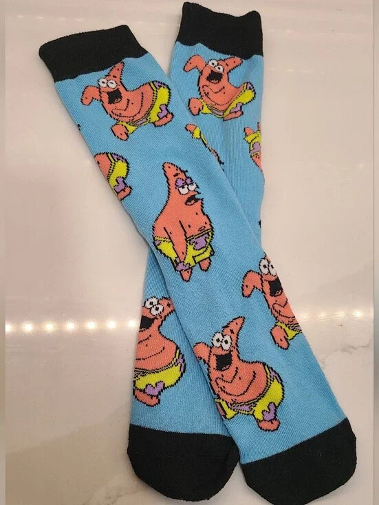 Novelty Patrick Star  Socks - Blue