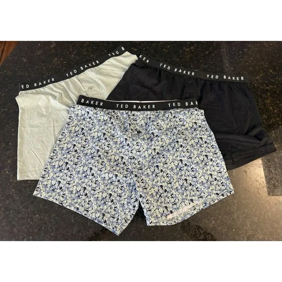 Ted Baker Men's Cotton Stretch Boxer Briefs 3 Pack Size XL NWOT