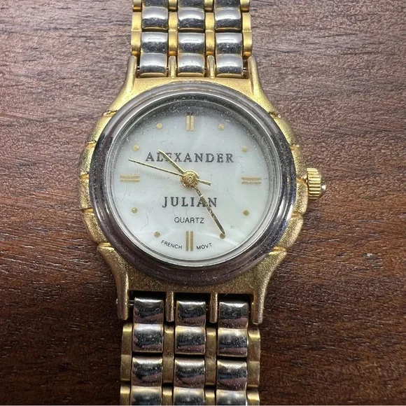 Vintage Alexander Julian Analog Watch -‎ Untested - May Need Battery or Repair