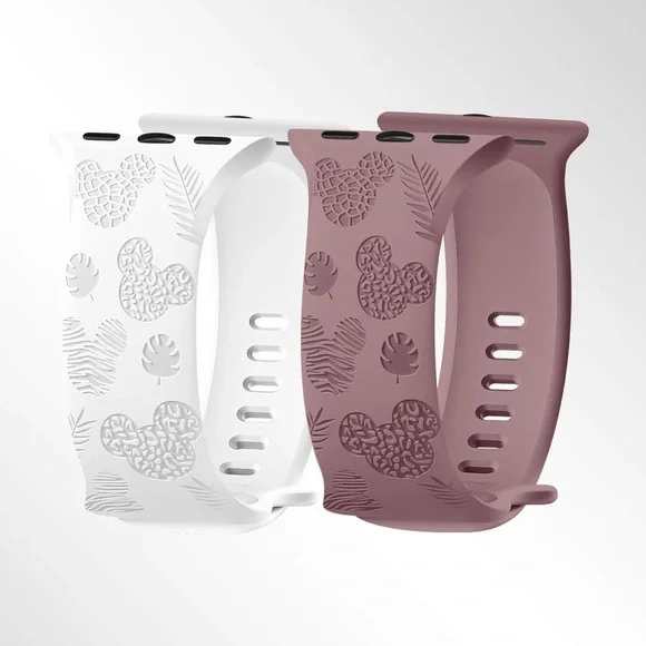 ⌚🐭 Mickey Mouse Inspired Apple Watch Band | 42mm | White & Smoky Purple | NWT ✨