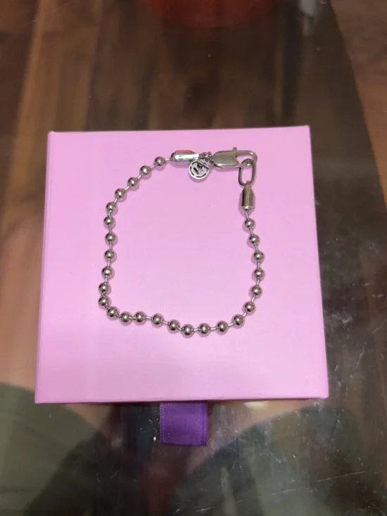 Polished Ball Chain Bracelet - Silver