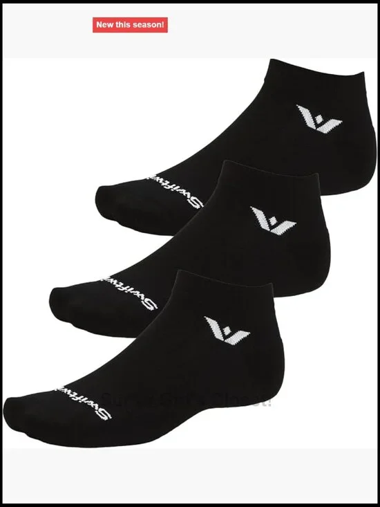3 Pairs Ankle Running & Cycling Socks Moisture Wicking Non Slip Support