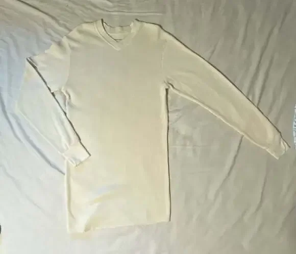 Kings Court Men's V-Neck Waffle Knit Thermal Base Layer Long Sleeve Top, Size XL