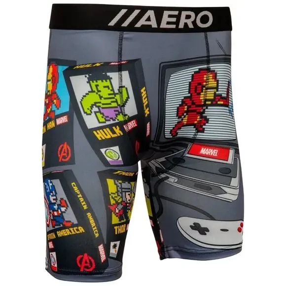 Marvel Avenger's Retro Video Game Console Men's Boxer Briefs Medium (32-34) New