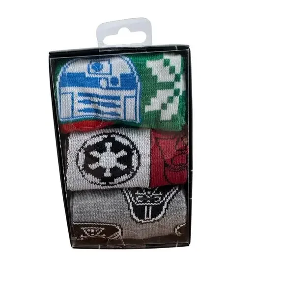 STAR WARS BIOWORLD 3 Pair of Crew Socks Sock Size 10-13