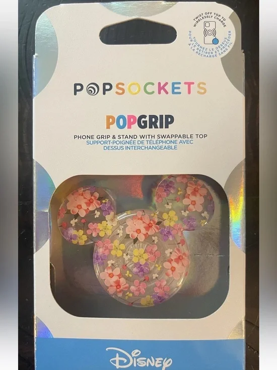 PopSocket PopGrip Disney Floral Mouse Pink Phone Grip & Stand