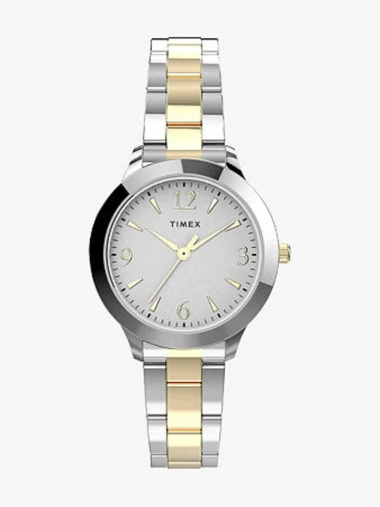 Timex Women's Premium Dress 32mm Watch Two-Tone Silver-Tone TW2V35900