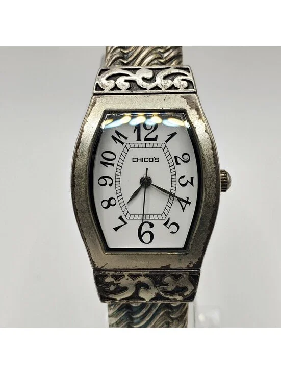 Chicos Quartz Womens Watch 25mm Rectangle New Battery