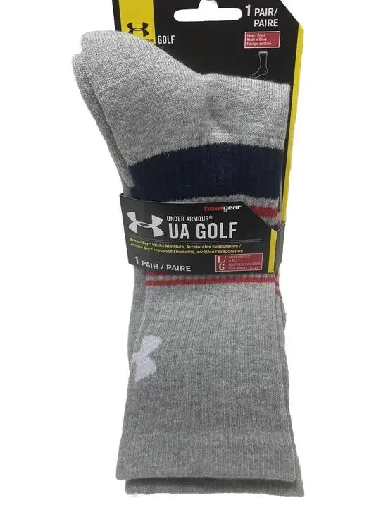 Under Armour UA Golf ArmouDry Men’s Large Moisture-Wicking Golf Socks – New