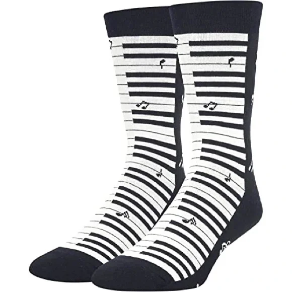 Piano Socks Crew Knit 1 Pair