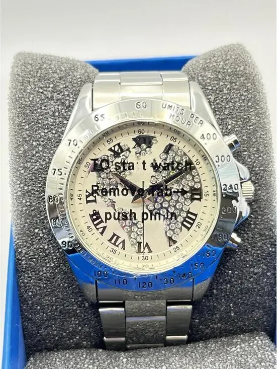Adrienne Watch Mens World Map Designer Collection Limited Edition NEW Working