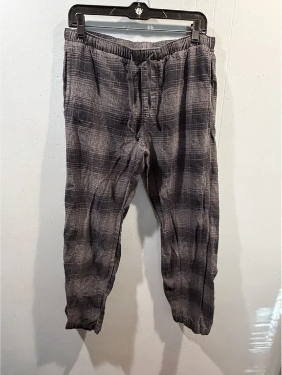 Mens Gap Sleepwear Pajama Pants Size Medium Black Gray