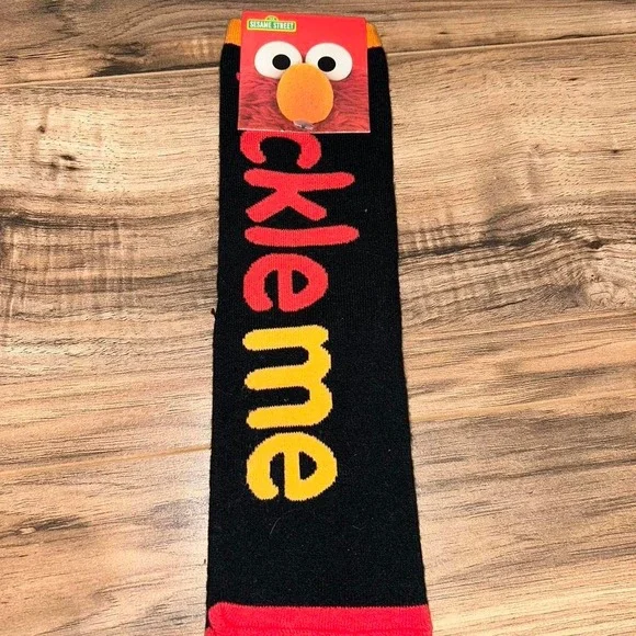 Sesame Street Tickle Me Elmo Cushion‎ Socks, Size 9-11