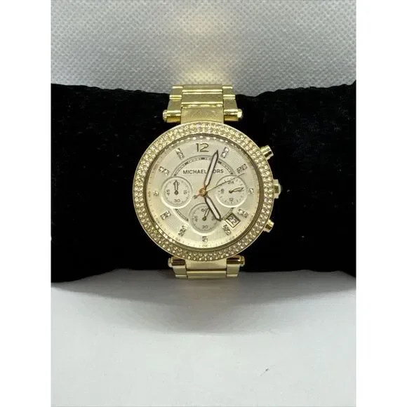 Michael Kors Parker MK5354 Women's Gold Stainless Steel Analog Dial Watch JNA439