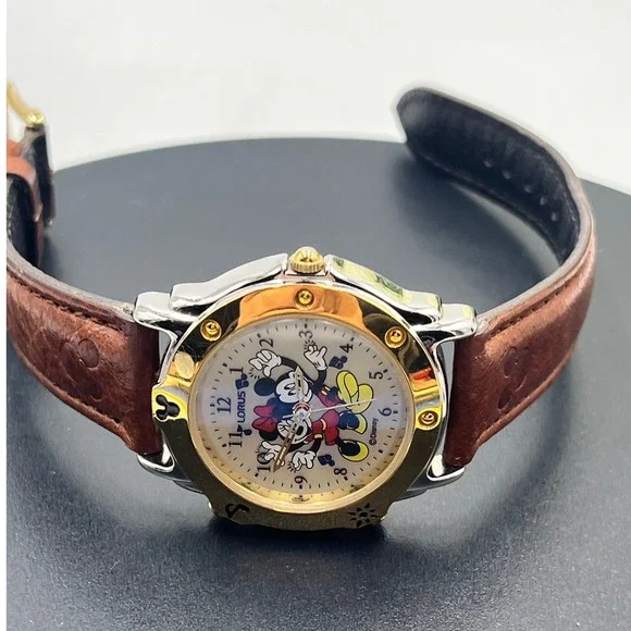 Lorus Walt Disney Musical Mickey Mouse Quartz‎ Unisex Watch V422- 0010 Vintage *