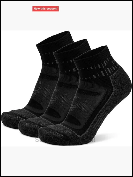 Performance Crew Athletic Running Socks - Blister Resist - 3 Pack