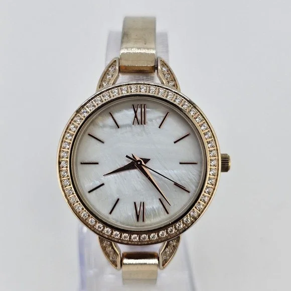 DMQ 34MM Women's Watch MOP Dial Gold Bracelet Band‎ 6