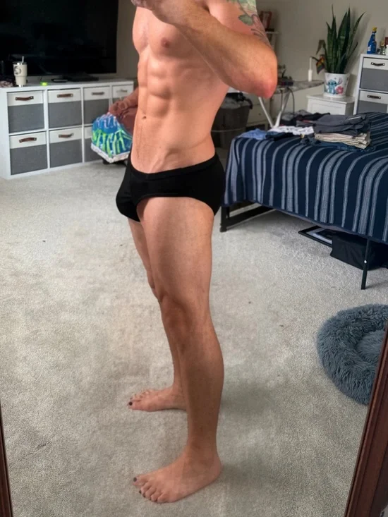 Men's Black Cotton Stretch Briefs