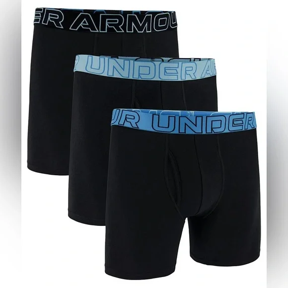 Men’s Under Armour‎ Boxerjock Performance Cotton Boxer Briefs 3pk Size 4XL