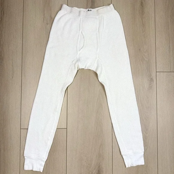 VTG Deep North Thermal Waffle Long Johns Underwear Bottoms Mens M 34-36 USA Made