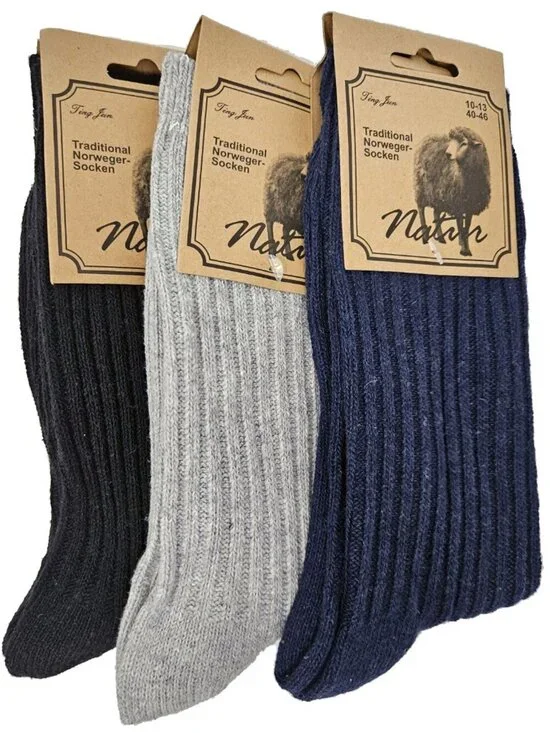 Men Lamb Wool Socks Warm Winter Boot Casual Thermal Crew Socks 3-Pairs NEW