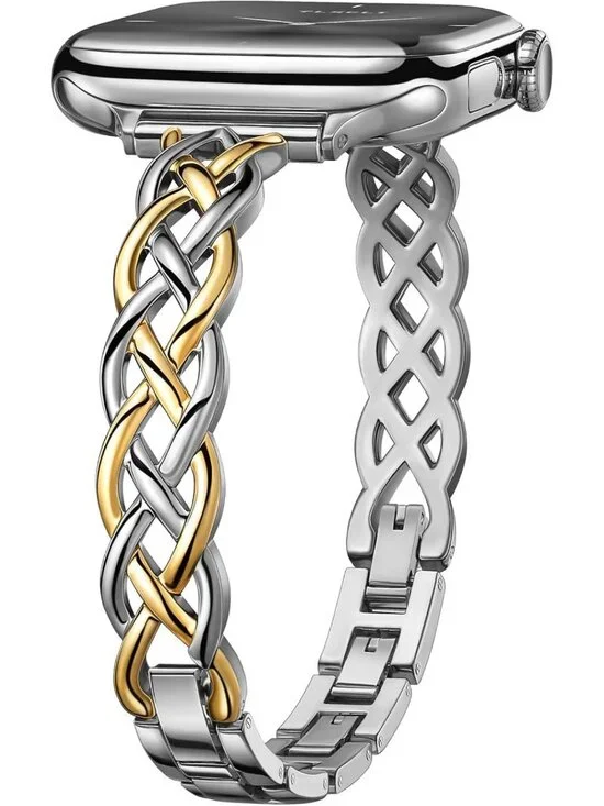 Elegant Slim Bracelet for Apple Watch 38-49mm - Thin Stainless Steel Dressy