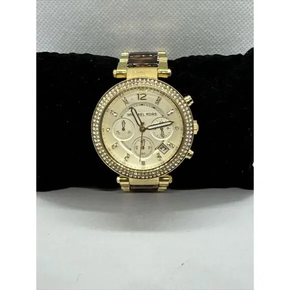 Michael Kors Parker MK5688 Women's Gold Tortoise Analog Dial Quartz Watch JNA432