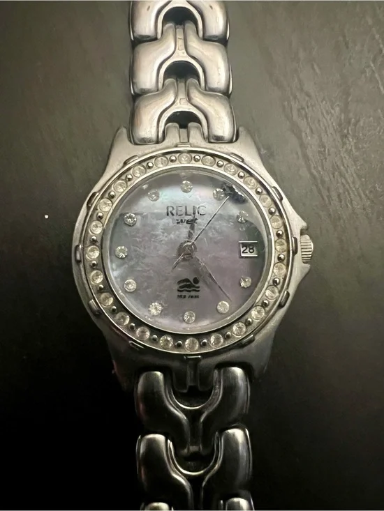 Ladies silver watch