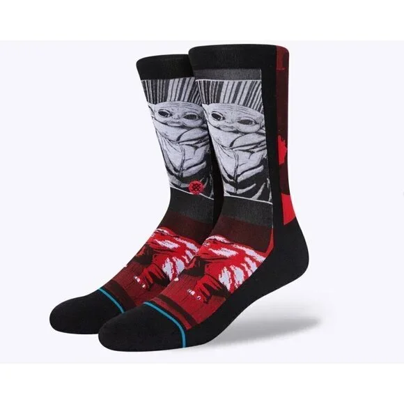 STAR WARS X STANCE MEN'S MANGA CREW SOCKS YODA SZ LARGE 9-13