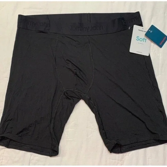Tommy John Second Skin Hammock Pouch Boxer Briefs Black Mens Medium 6