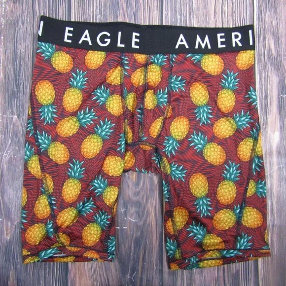 American Eagle NEW Mens Medium Boxer Briefs‎ Pineapple Gift Funny Joke