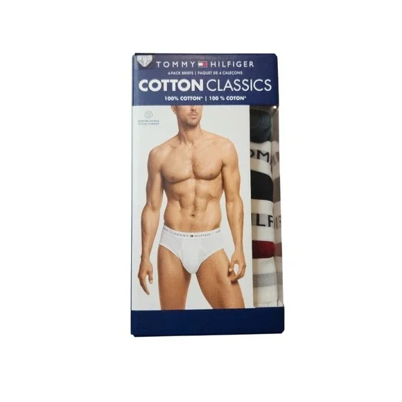 Tommy Hilfiger Classic Cotton Briefs Men's Underwear 4-Pack Size XL