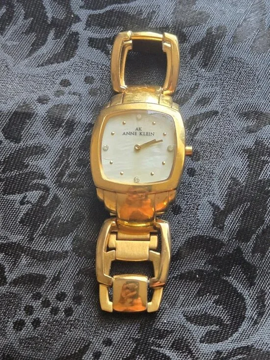 Vintage ANNE KLEIN Women's Gold-Tone Bracelet Watch