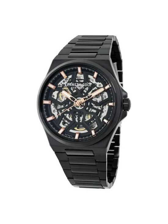 NWT Kenneth Cole New York Automatic Skeleton Dial Men's Watch