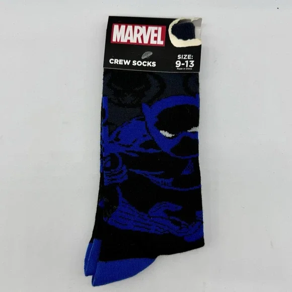 Marvel‎ Black Panther Crew Adult Socks Size 9-13