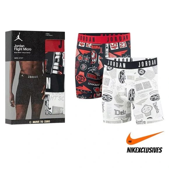 Jordan Flight micro Men’s dri-fit Boxer Briefs 2-PACK nike air jordan