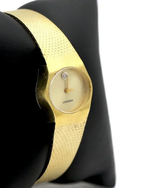Longines Vintage Gold-Tone Diamond Handwind Watch
