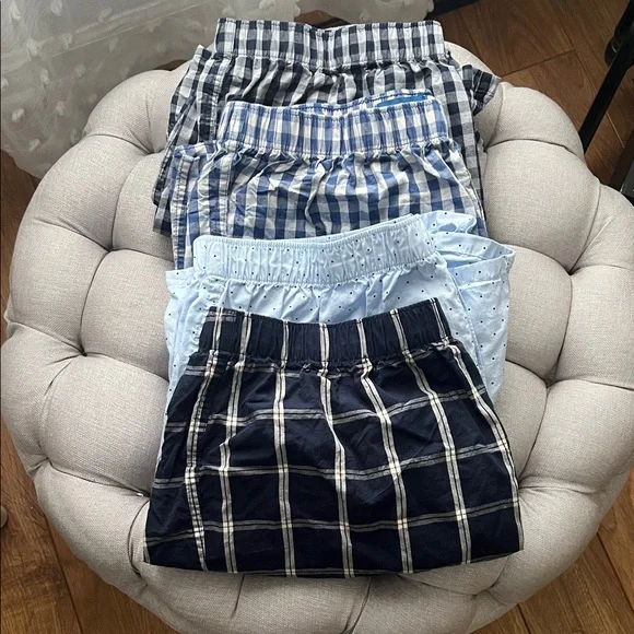 Old Navy Men's Boxers - Blue Printed Size L