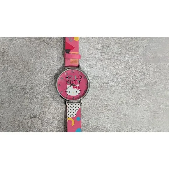 Hello Kitty Watch Y2K Aesthetic - Colorful Abstract Band