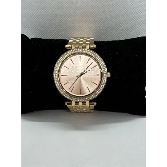 Michael Kors Darci MK3192 Womens Rose Gold Analog Dial Quartz Wrist Watch JNA415