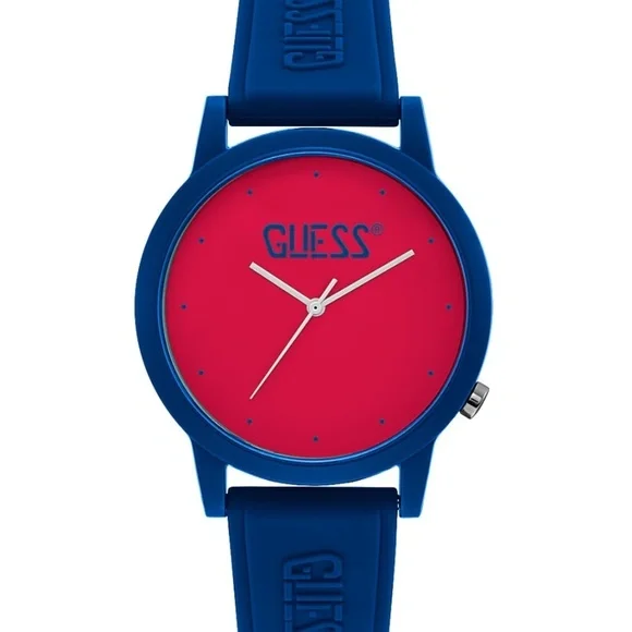 New GUESS Blue Silicone UNISEX WATCH