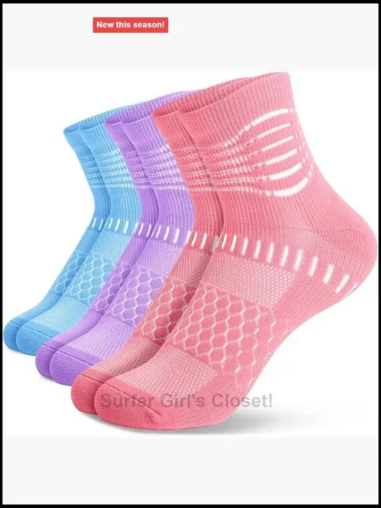 Ankle Compression Socks for Plantar Fasciitis Cushioned Athletic Running Socks