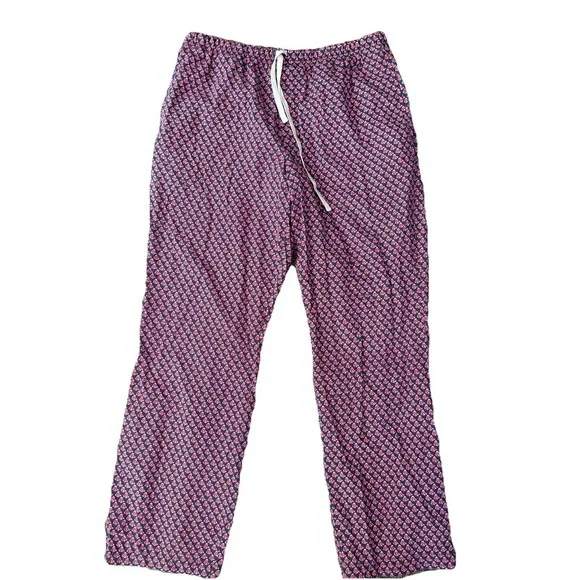 Vineyard‎ Vines Pants Pajama Men M Lounge Red Socks Pockets Cotton Casual Preppy