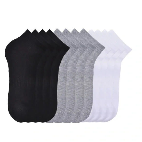 Athletic Works Men's Ankle Socks, 6-Pack, Sock