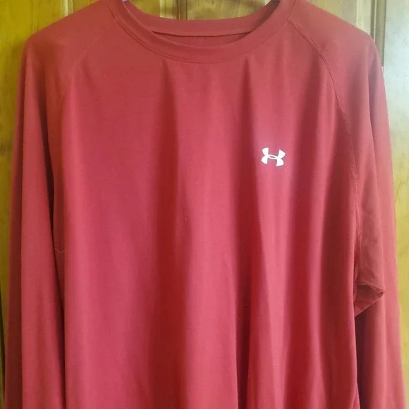 Under Armour Unisex Adult Baselayer‎ Polyester And Spandex Red Sz XL
