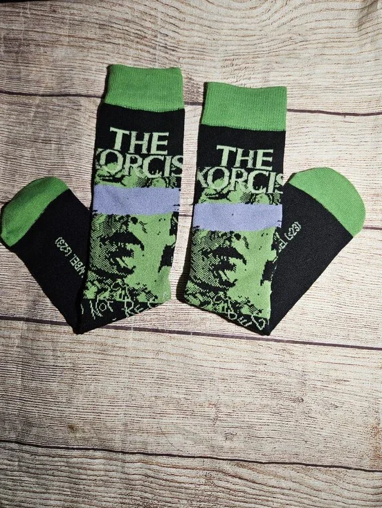 Horror the exorcist crew socks