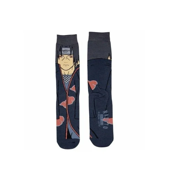 NARUTO Shippuden Itachi Uchina 360 Character Crew Novelty Socks 1 Pair NEW