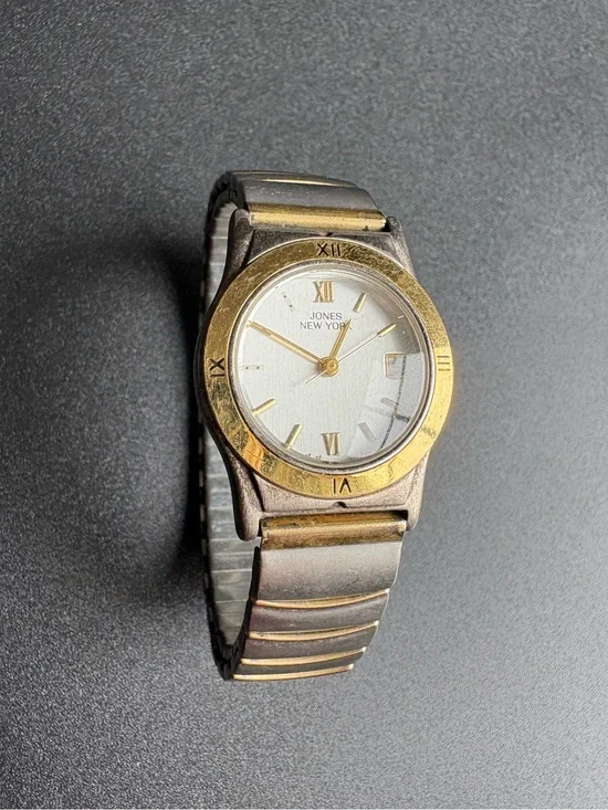 Jones New York Two-Tone Roman Numeral Watch - Gold & Silver‎
