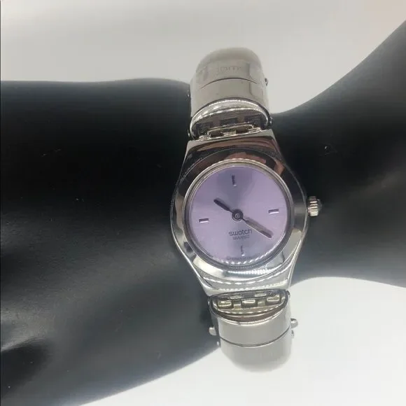 Swatch Vintage Watch with Metal and Lucite Water Resistant