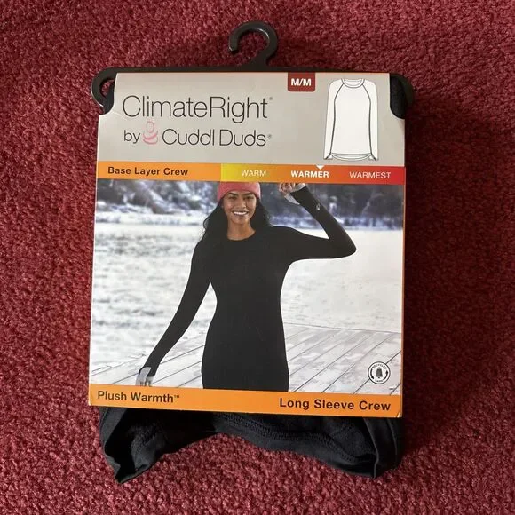ClimateRight by Cuddl Duds Plush Base Layer Shirt (Size M 10-12 ) BRAND NEW